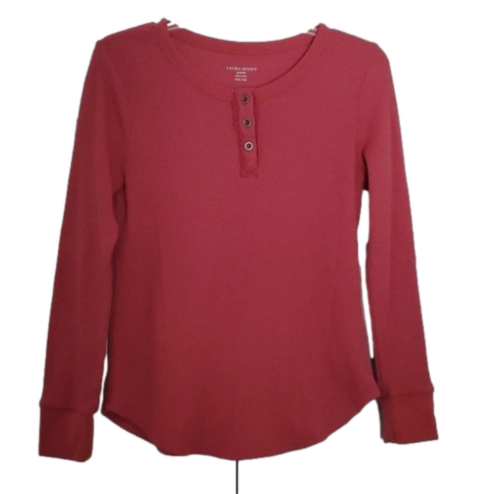 Laura Scott Petite Women's Long Sleeve Shirt Size PM